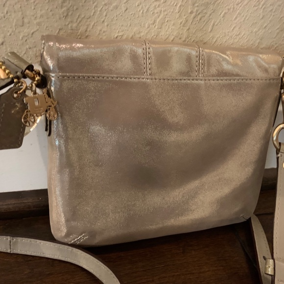 COACH Metallic GOLD Crossbody Purse - Picture 2 of 5